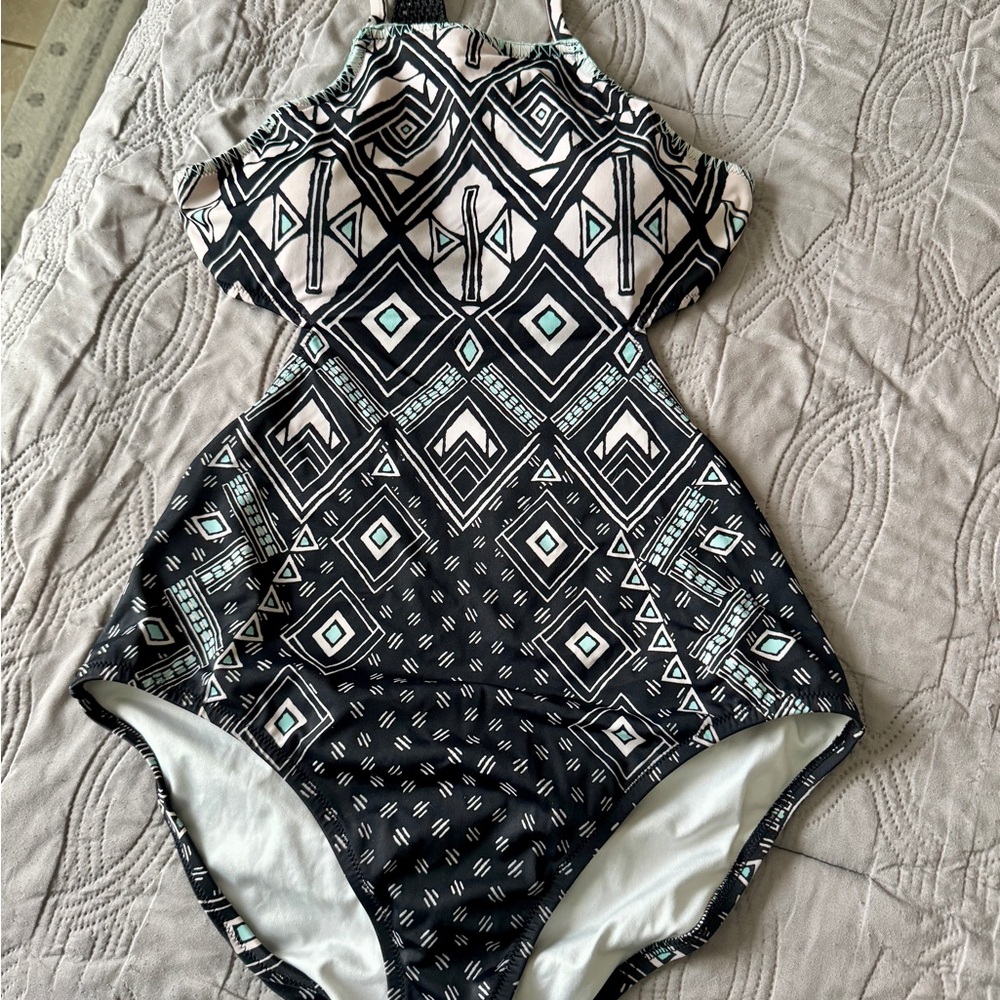 Victoria's Secret Black and White Geometric One Piece